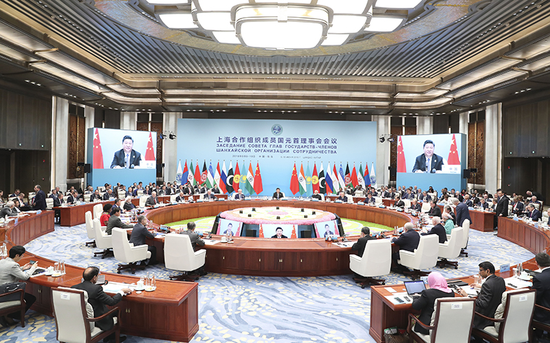 上海合作组织青岛峰会举行 习近平主持会议并发表重要讲话(图2) 上海合作组织青岛峰会举行 习近平主持会议并发表重要讲话(图2)